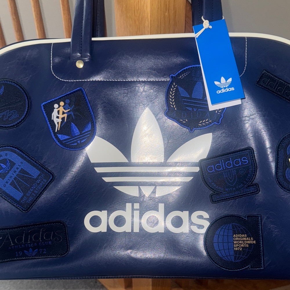Adidas Dark Blue Tote with White Accents - Picture 3 of 14